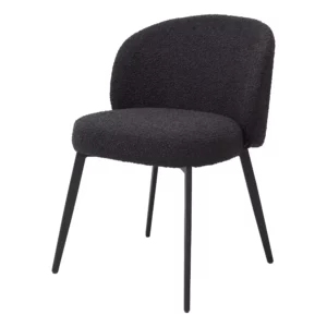 Valgomojo kėdė LLOYD - Bouclé black