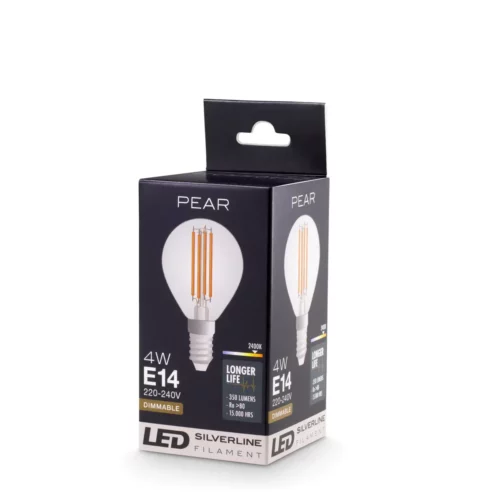 LED Lemputė PEAR 4W E14 (4 vnt.) - Image 4